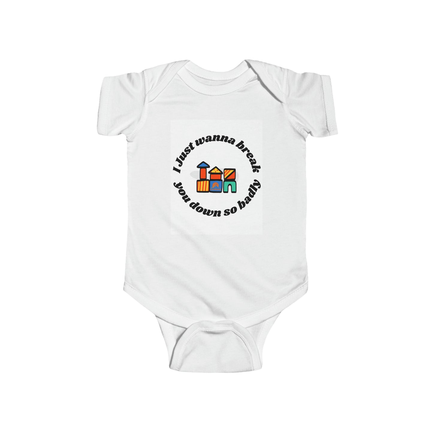 Baby VS Blocks onesie